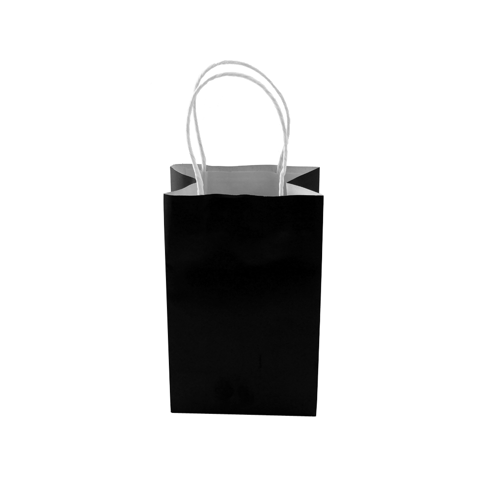 black paper gift bags