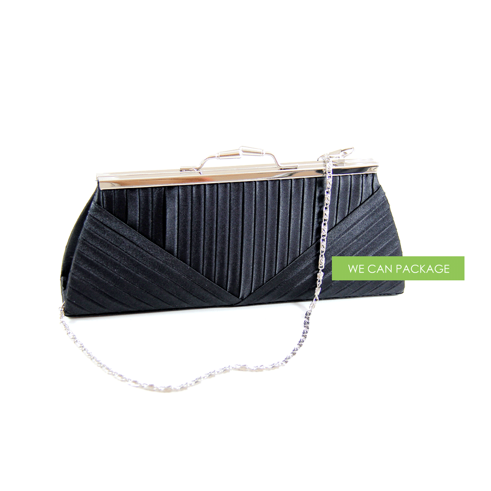 black wedding purse