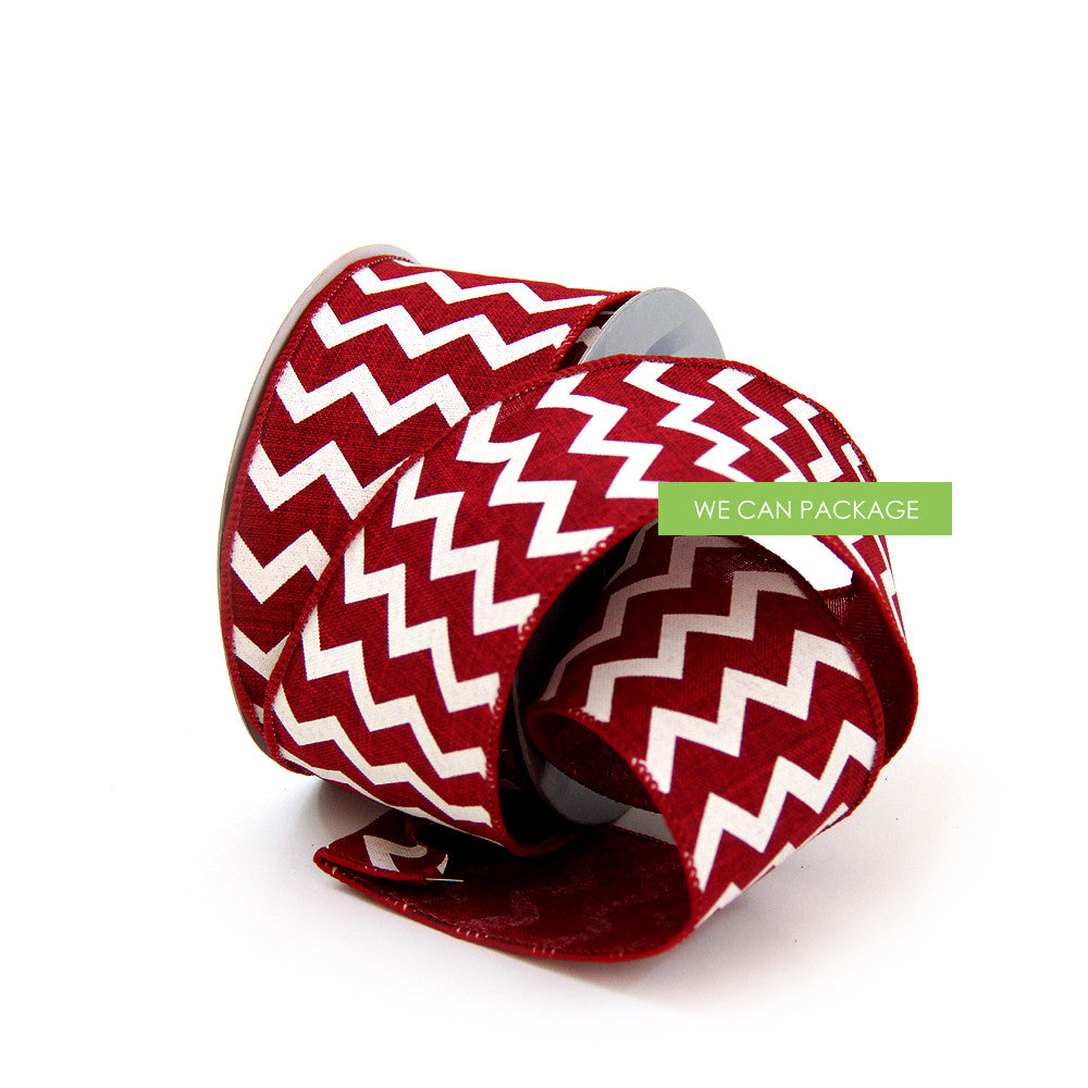 maroon chevron ribbon