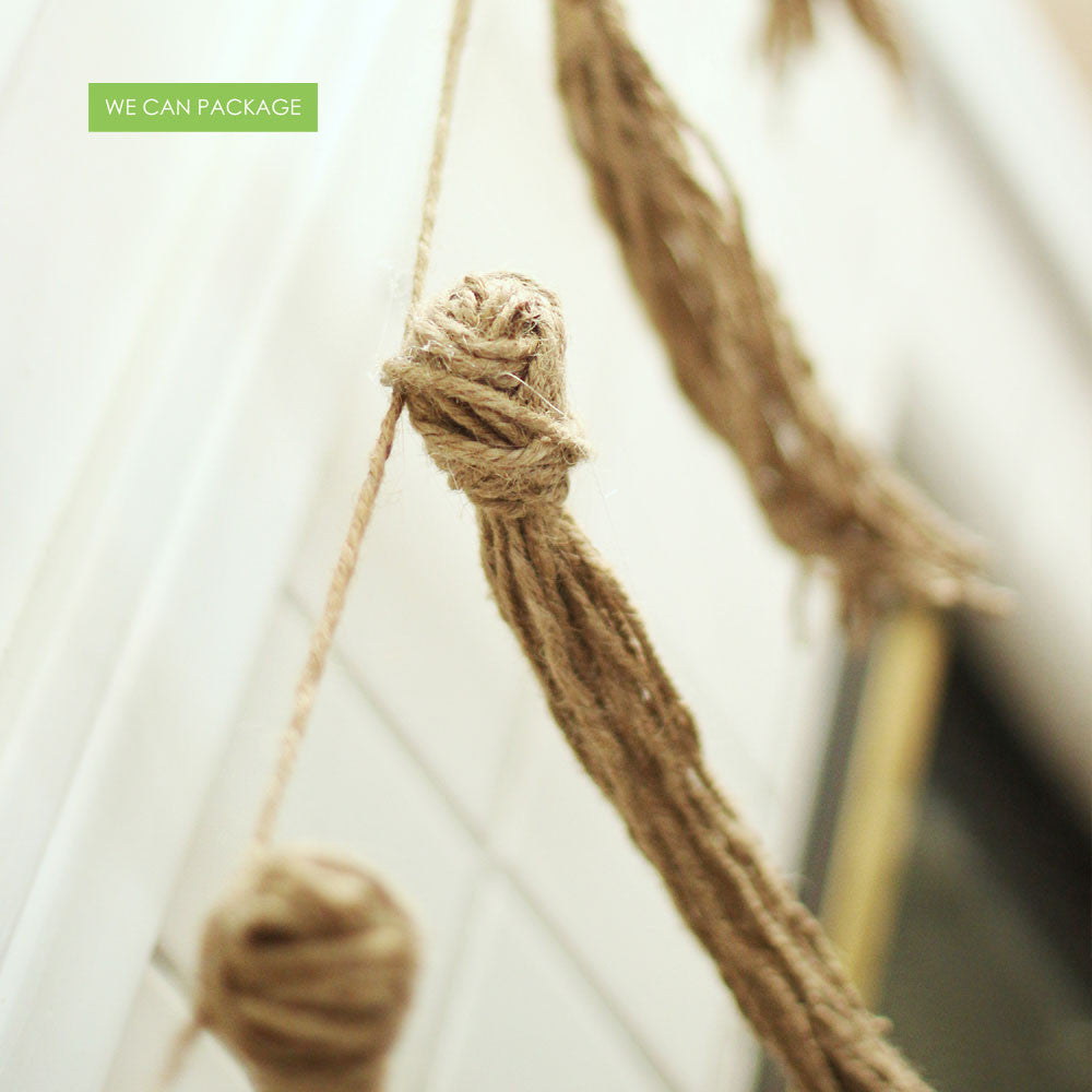 burlap tassel garland