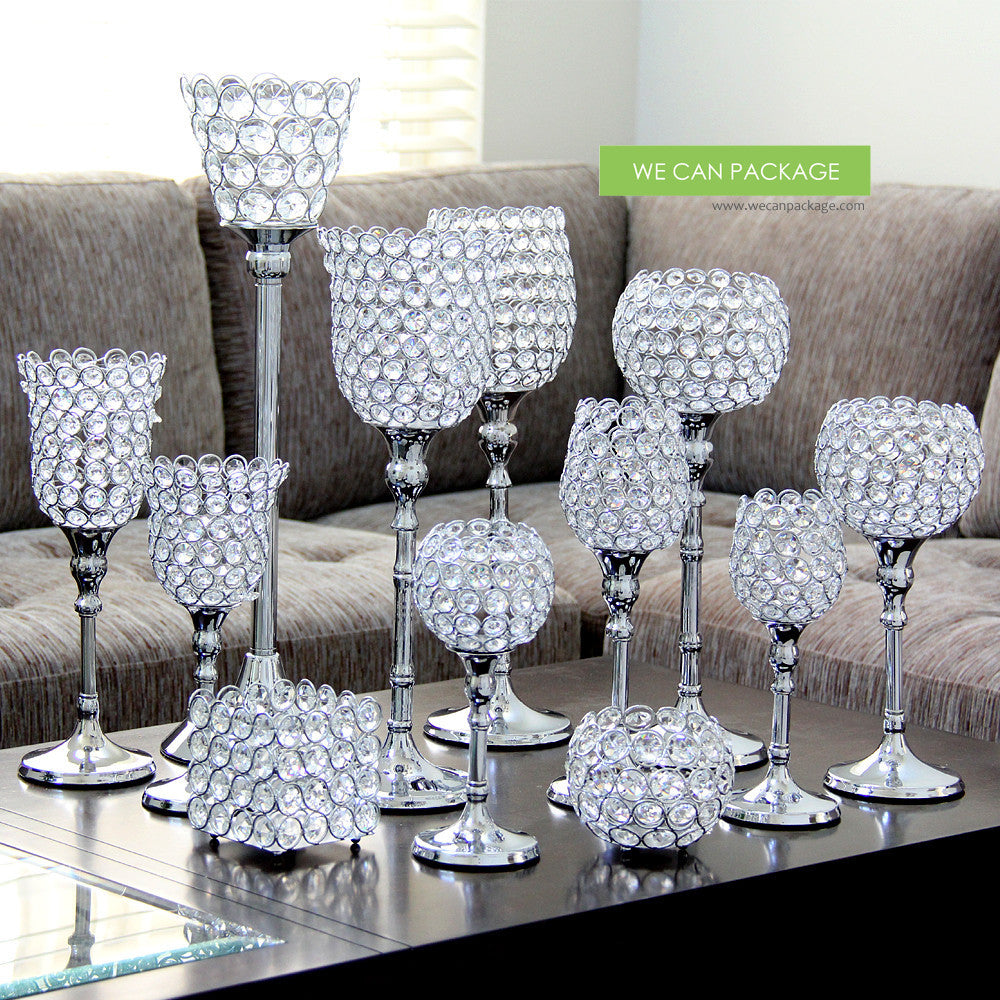 crystal votive candle holders bulk