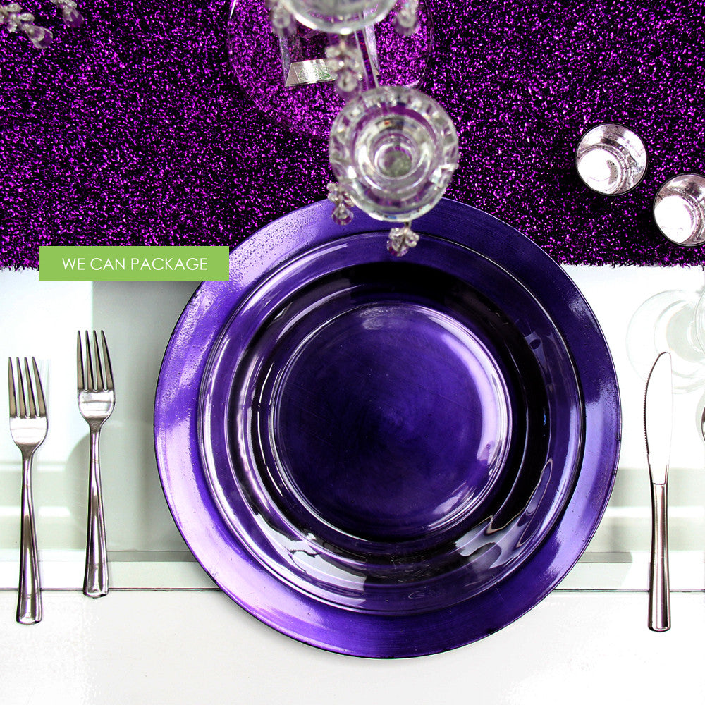 Purple Charger Plate Cheap Charger Plates Wedding Plates