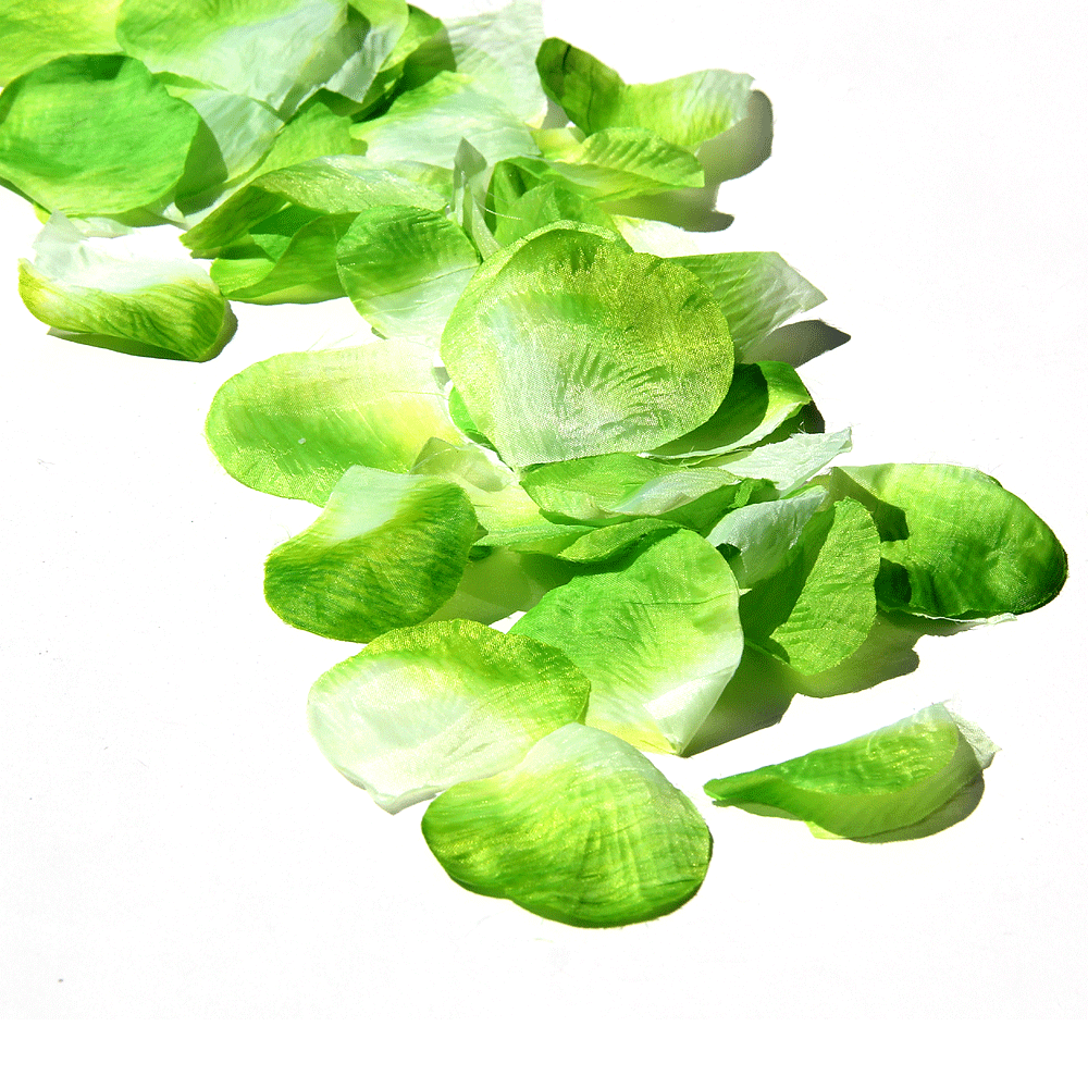 green flower petals