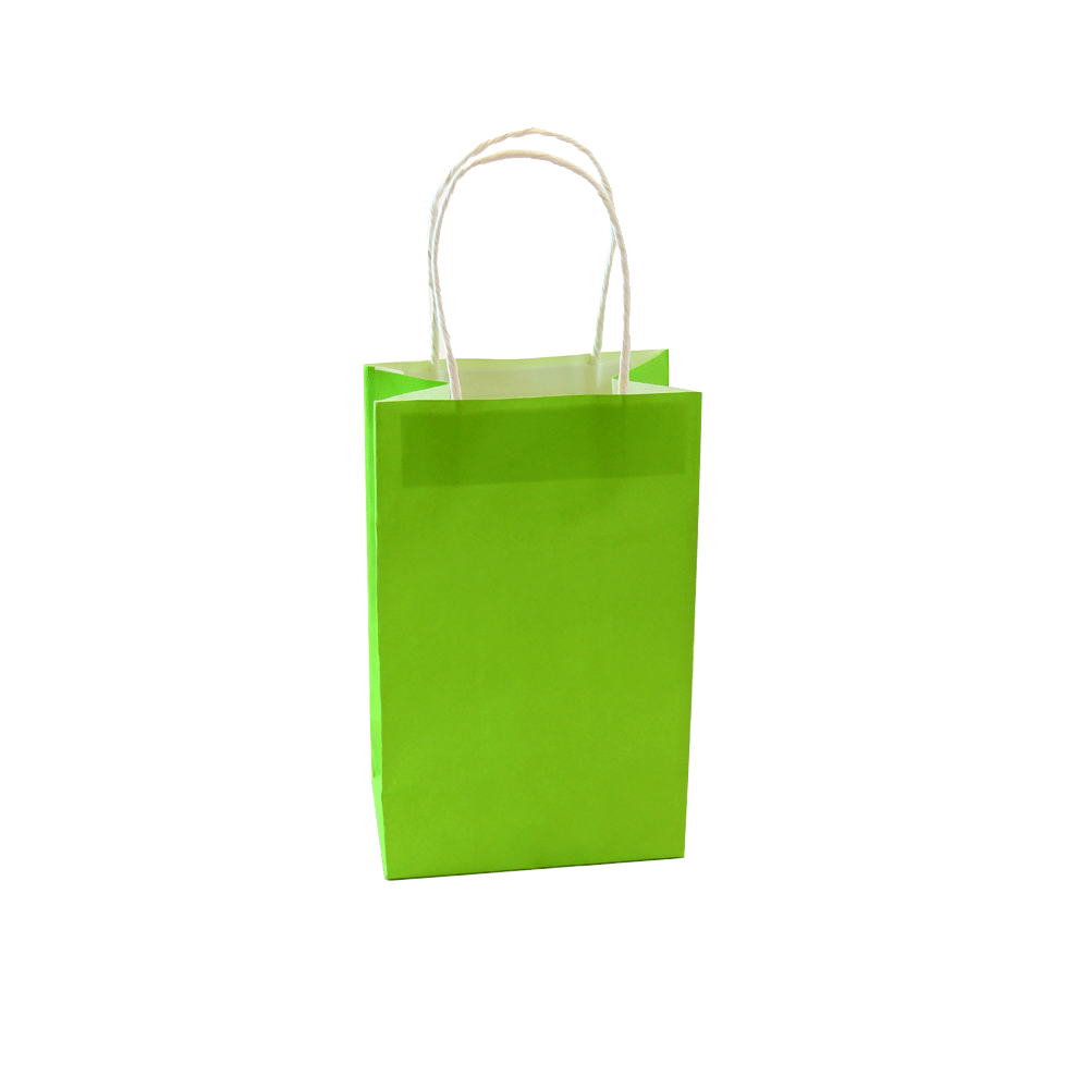 green gift bags