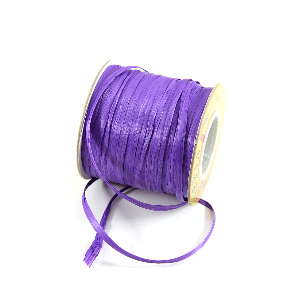 purple raffia ribbon