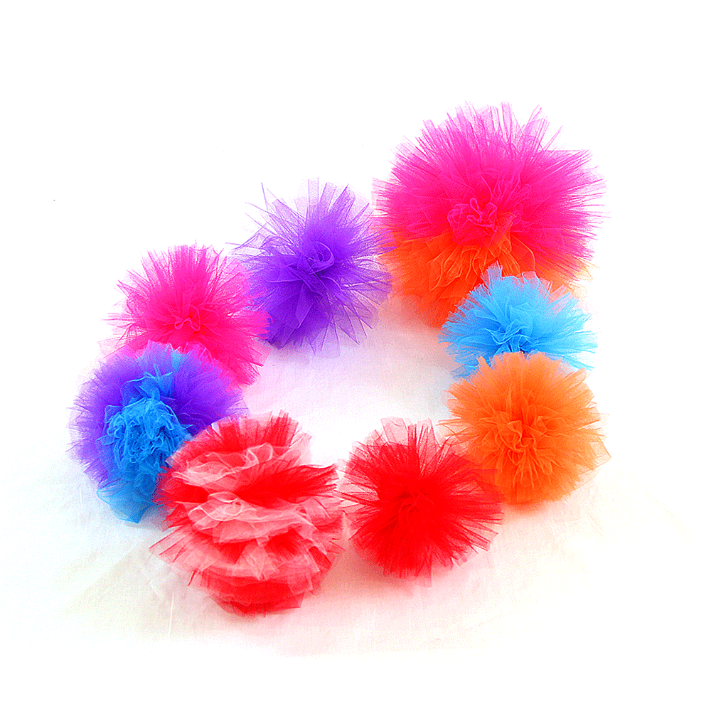 tvetydig efterspørgsel Ælte Pink Tulle Pom Poms | Baby Shower Decorations | Craft Tulle | Wholesale  Tulle Ribbons