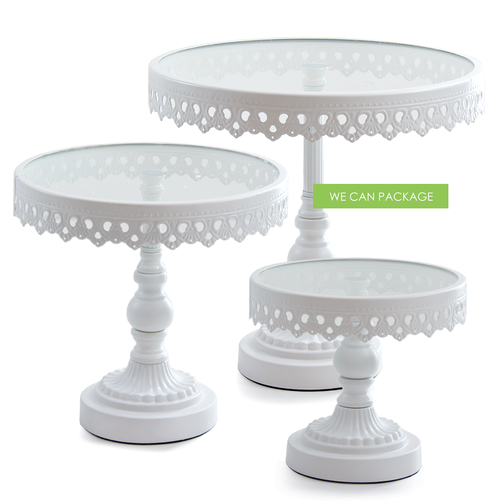 white cake stands ebay