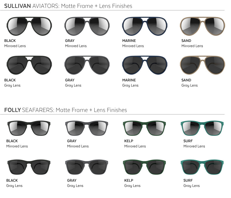MagLock Sunglasses in two styles - Aviator and Wayfarer