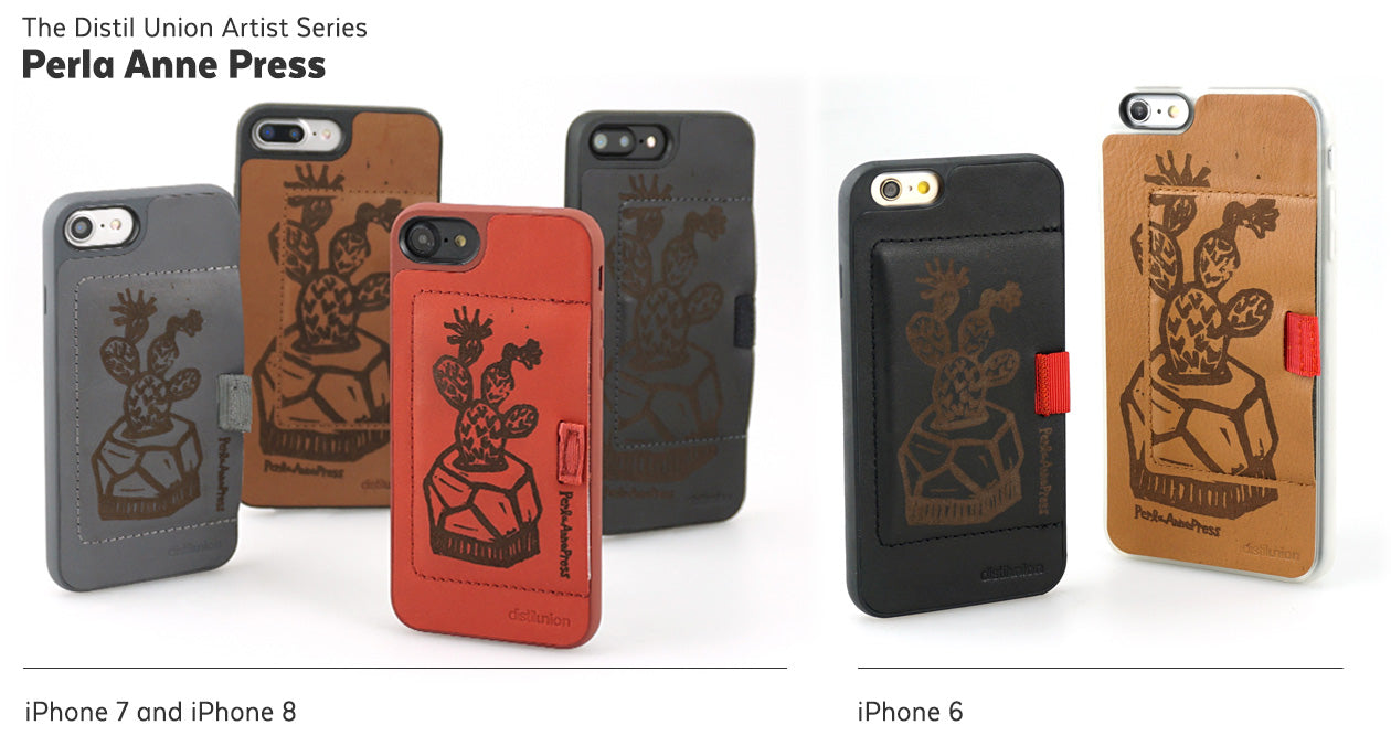 Stacey Bradley of Perla Anne Press: Limited-Edition Distil Union Artist Series of Laser-Engraved Leather Wally iPhone Wallet Cases