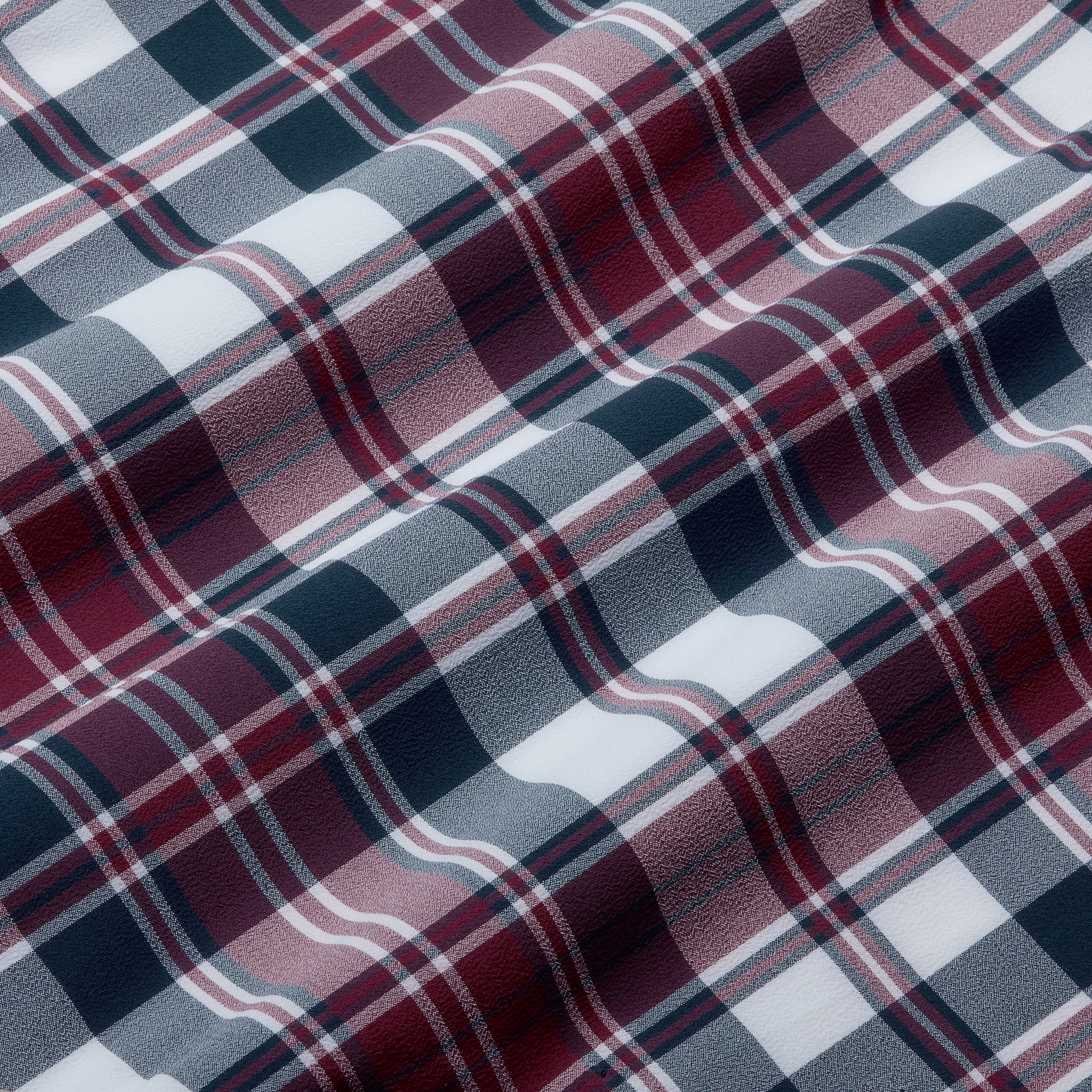 Burgundy Navy Large Plaid