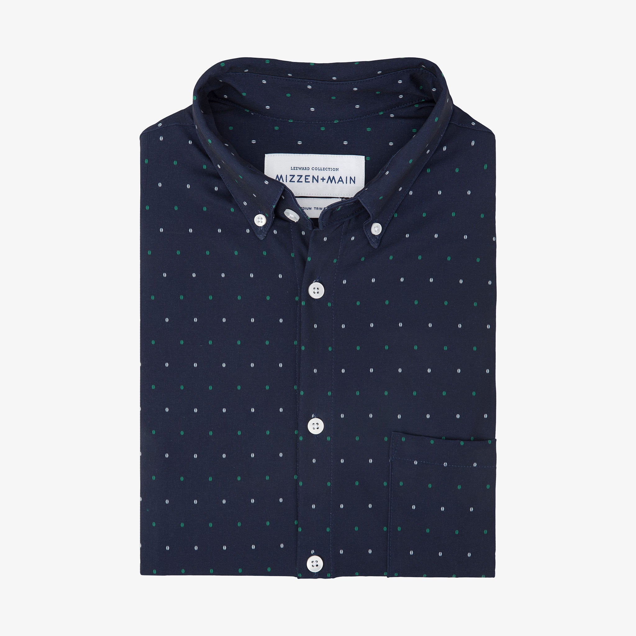 Navy Green Dot