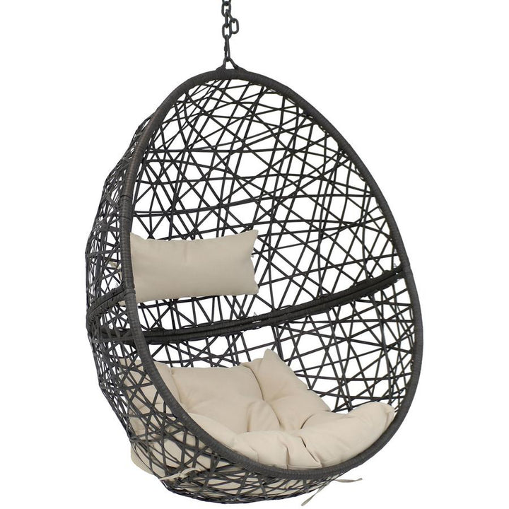 Egg Chair Hanging From Ceiling - Kaemingk Riga 2 Person Hanging Outdoor