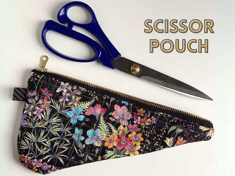 Fabric Scissor Pouch FREE Sewing Pattern by Sotak Handmade