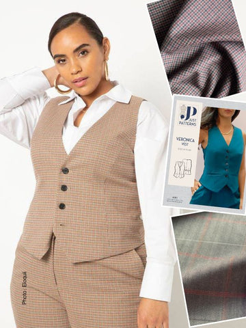 Sew The Look - Tailored Womens Vest - Sewing Pattern and Fabric Inspo