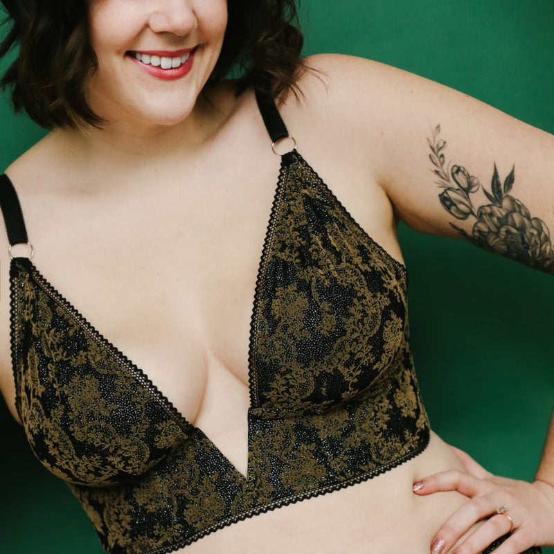 Maris Bralette Sewing Pattern with Front Closure by Madalynne