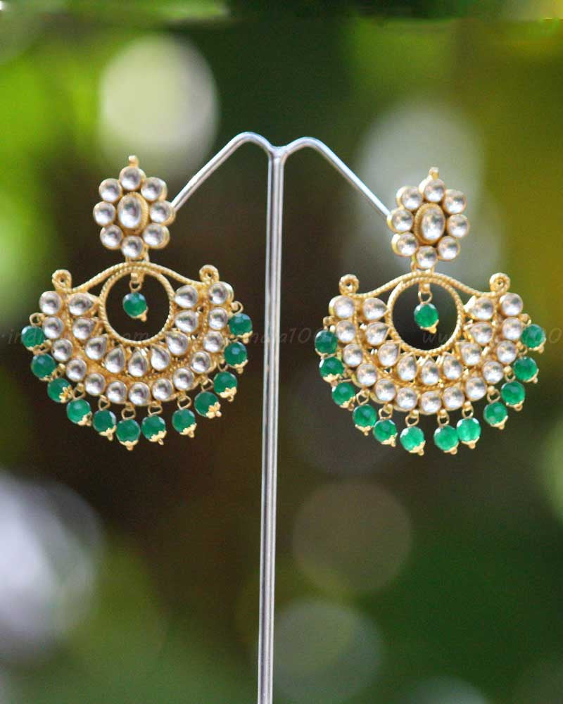 Stunning Kundan Earrings – India1001.com
