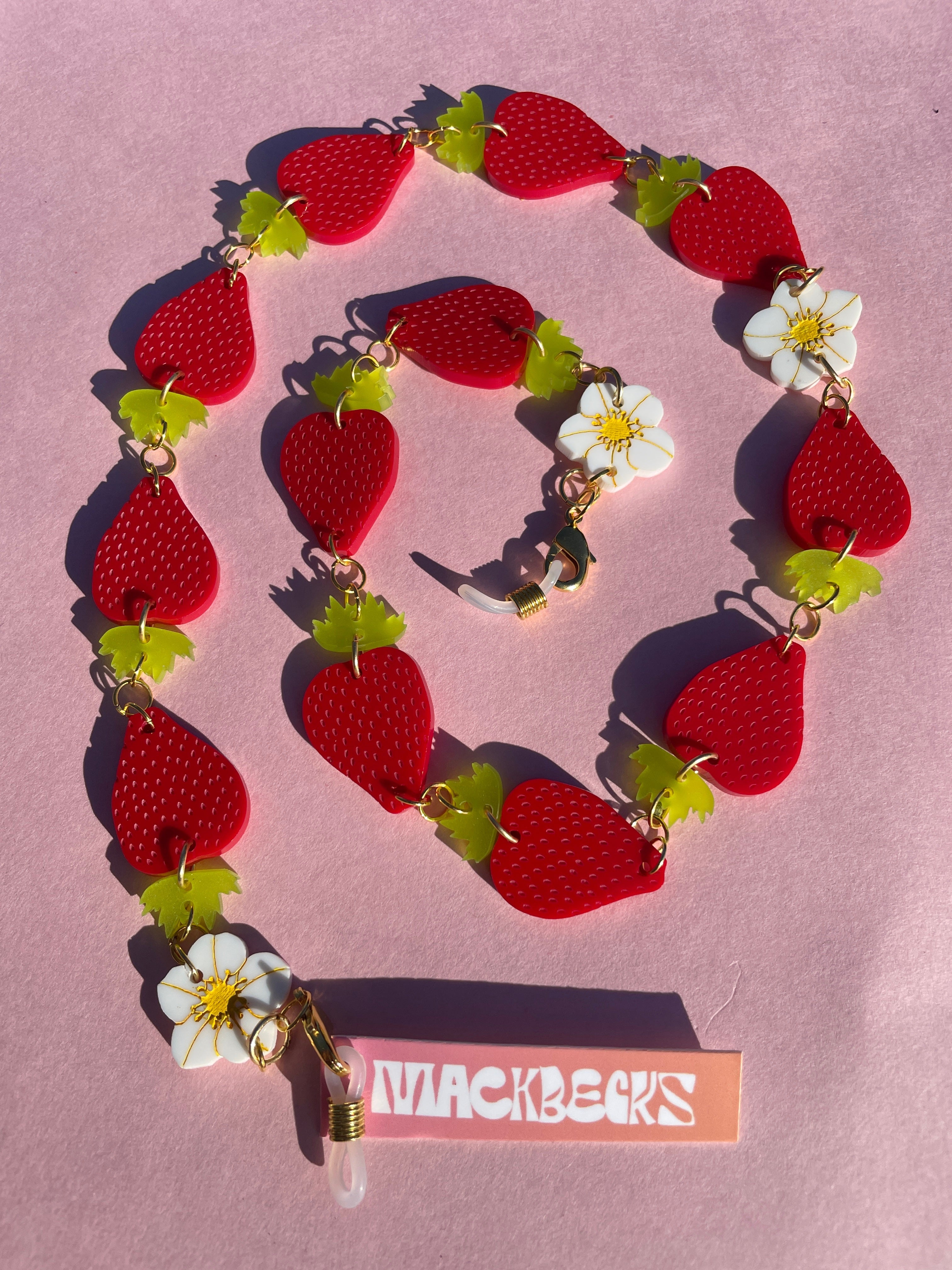 MackBecks X Paulina Otero Strawberry Chain