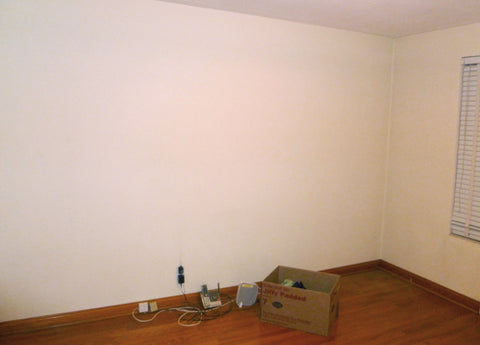 Blank wall before decals
