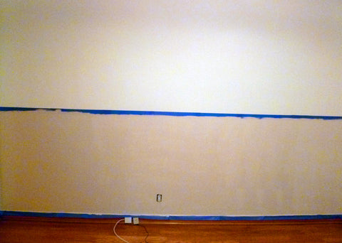 Blank wall before beach decals