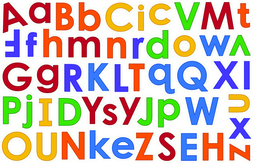 Alphabet/Numbers Festival Alphabet - Removable Wall Adhesive Decal – Fathead
