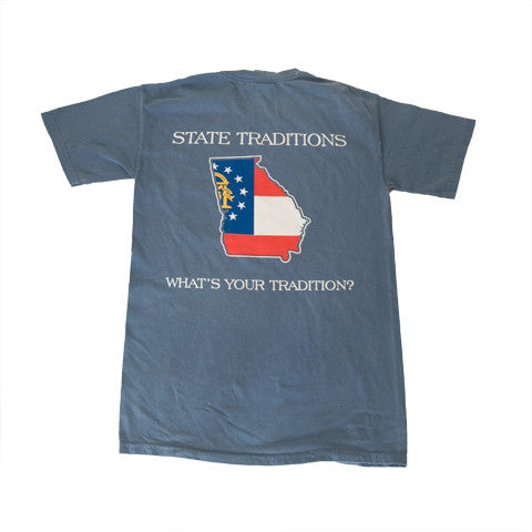 natuurlijk Groet deze Georgia Traditional T-Shirt Blue – State Traditions