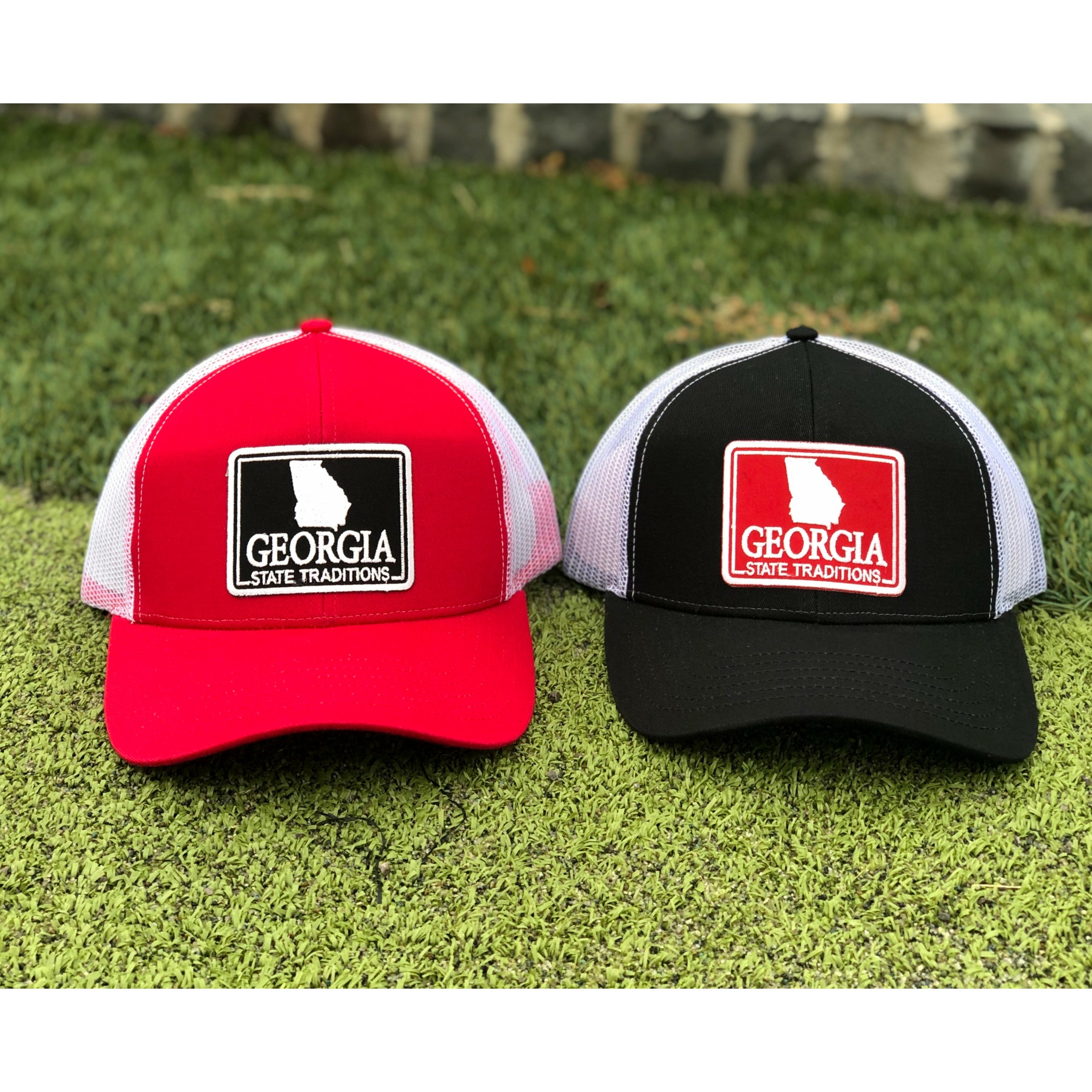 Georgia Gameday Patch Structured Trucker Hat Black