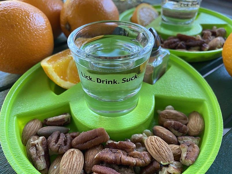 The Official Lick. Drink. Suck.® Tequila Saucer