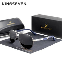 KINGSEVEN Mens Vintage Square Polarized Sunglasses N7720 Sunglasses - Einhorn Travel Accessories