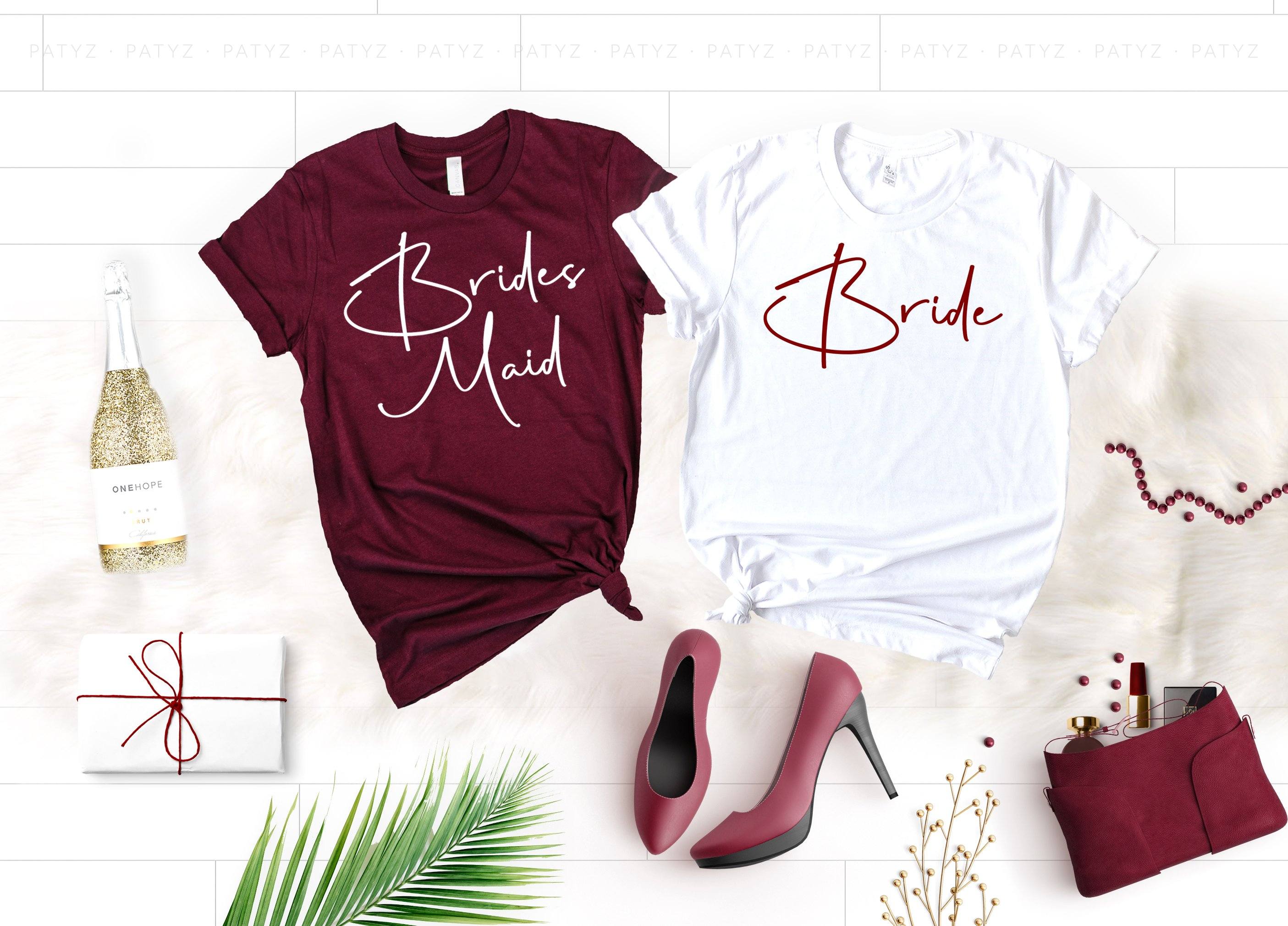 bridesmaid v neck shirts