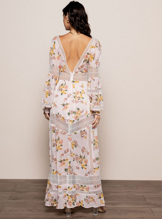 laurette airy maxi dress