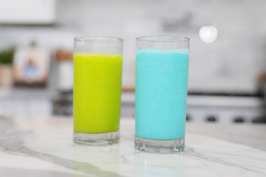 blue milk and green milk