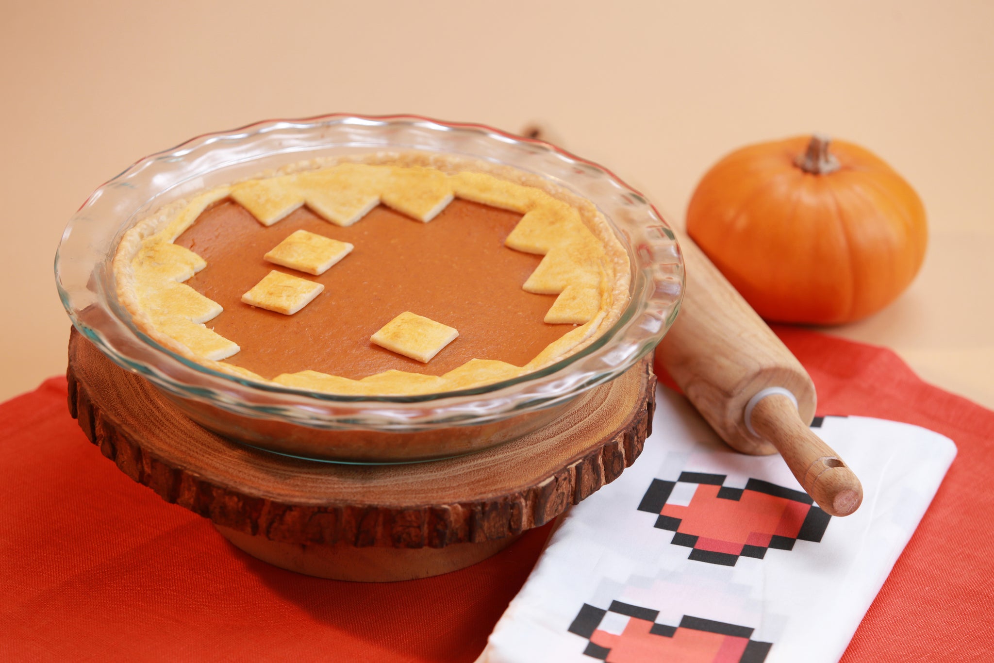 Minecraft Pumpkin Pie - Rosanna Pansino