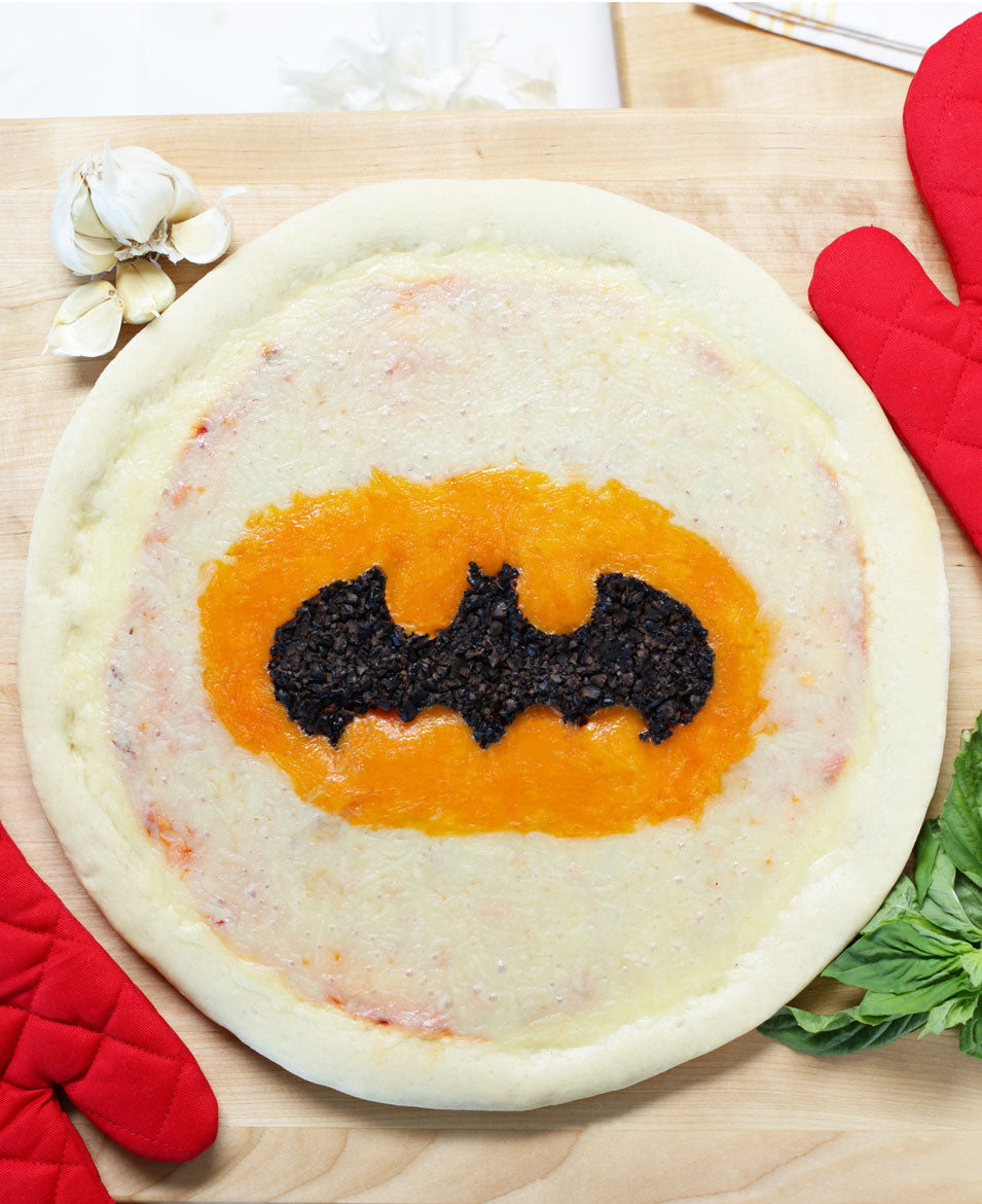 How to make a Batman Pizza | Rosanna Pansino ft. Papa Pizza