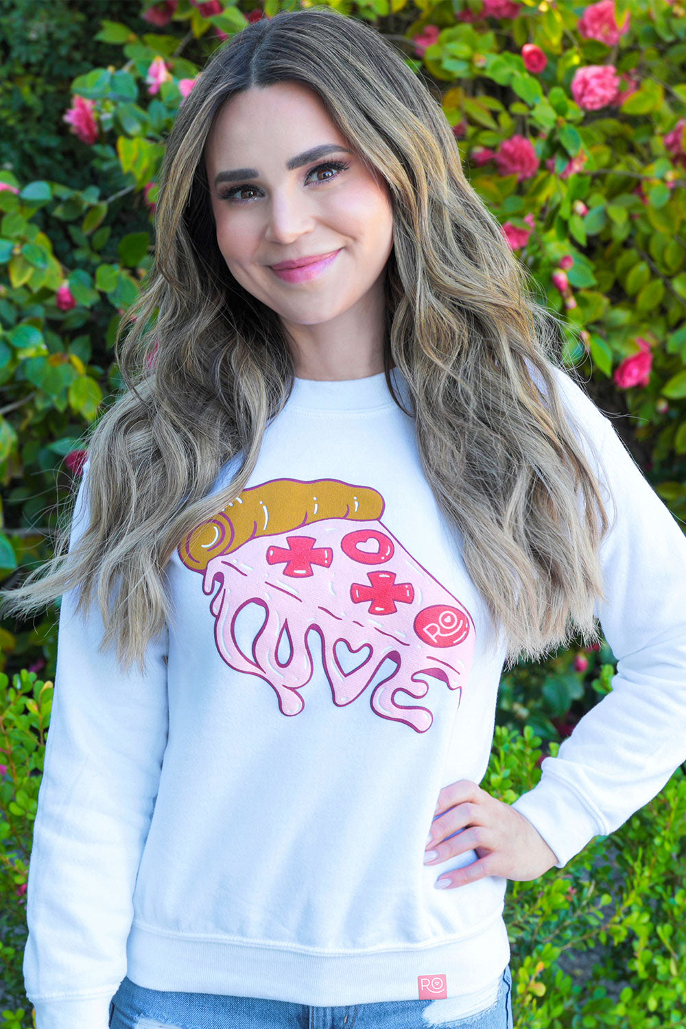 Pizza My Heart Sweatshirt Official Rosanna Pansino Store