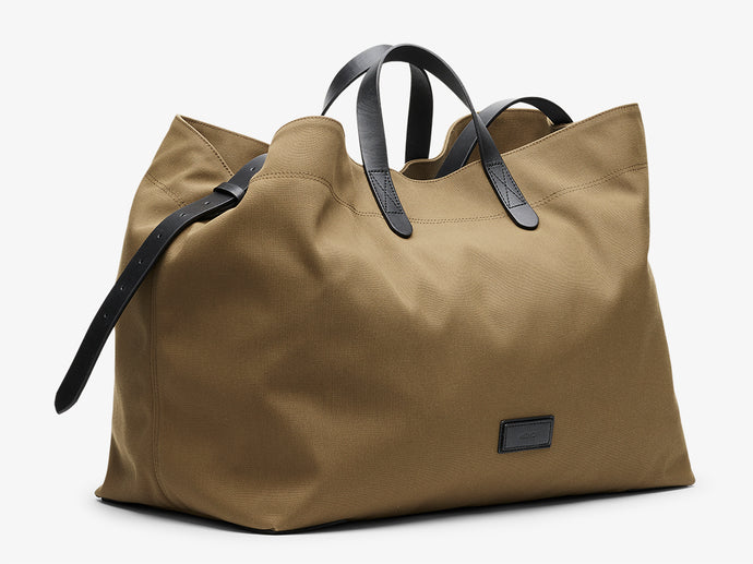Khaki Beach Bag In Danish Stylish Design – Mismo Official