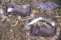 Buck 110 sheath, Buffalo leather Knife Sheath, Horizontal Knife Sheath to fit he Buck 110