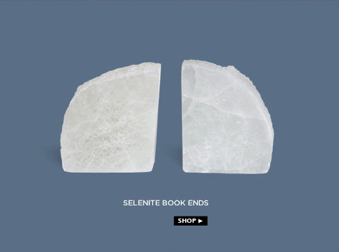 selenite book ends