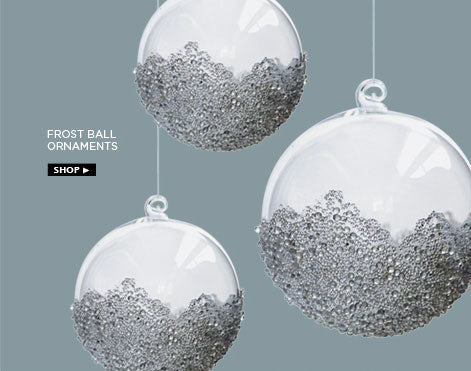 Frost ball ornaments