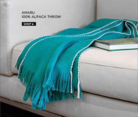 Amaru alpaca throw