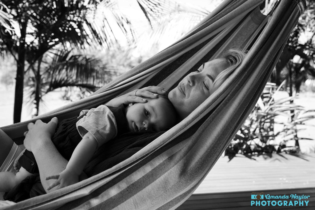 Mom and child in a hammock | Quiet Time Photo Challenge