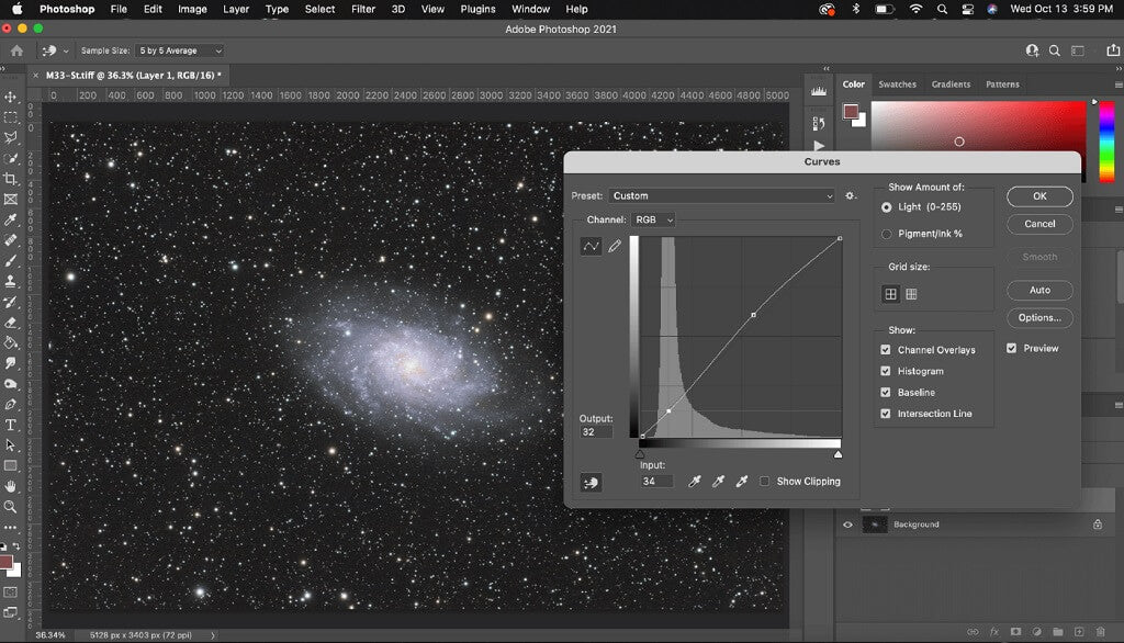 How to Stack Images in Photoshop Astrophotography