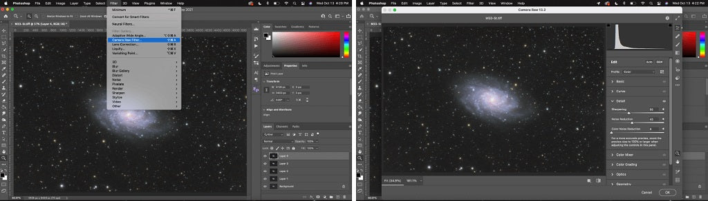 Astrophotography Editing Photoshop