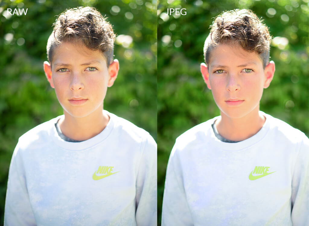 difference between raw and jpeg