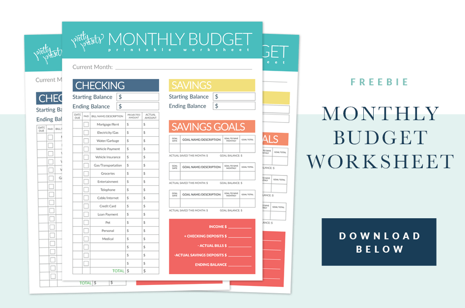 Free Printable Budget Worksheet