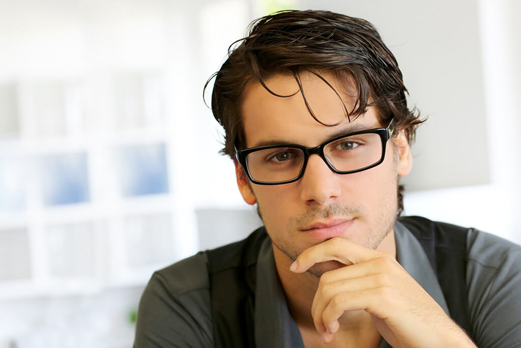 Fashion Portrait of Young Man in Black Shirt . Stock Image - Image of  unshaven, contrast: 44900621