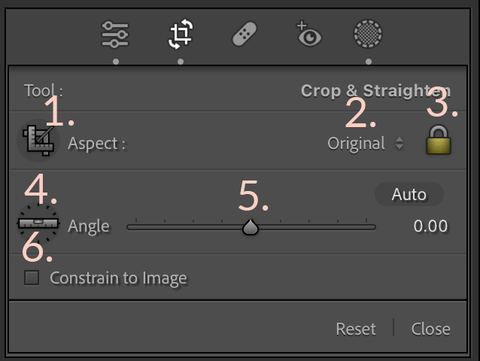 Cropping in Lightroom