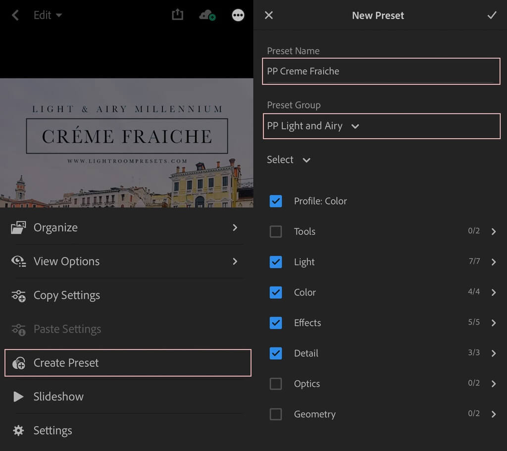 How to Import Presets Into Lightroom Mobile