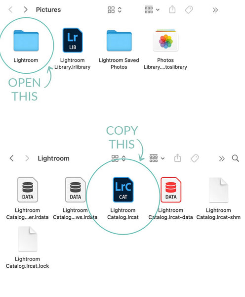 how to transfer lightroom catalog to new computer