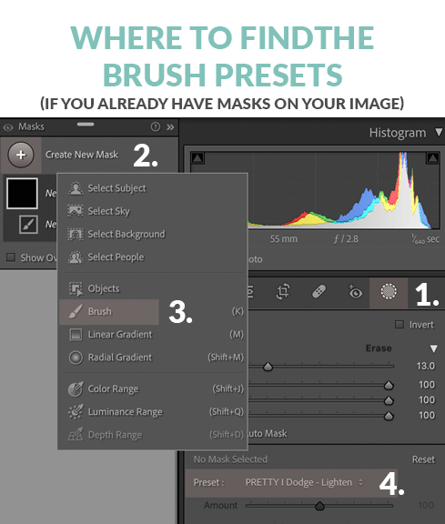 Where to find Brush Presets_existing masks