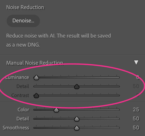 Noise Reduction Lightroom